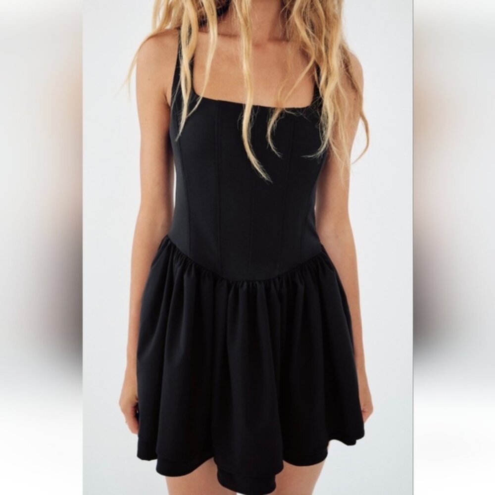 ZARA RUCHED CORSET DRESS - Picture 5 of 12